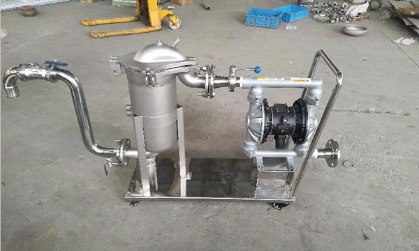 移動小車(chē)不鏽鋼濾芯式過濾器